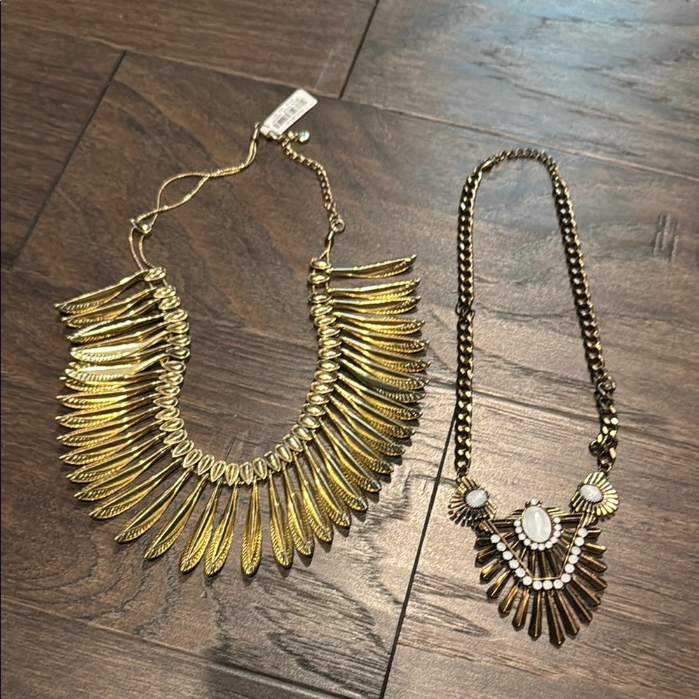 Gold Statement Necklace Set - lot of 2!!!